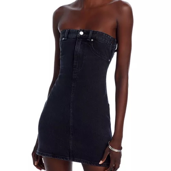 Alexander Wang Dresses & Skirts - Alexander Wang Black Denim Bodycon Mini Dress